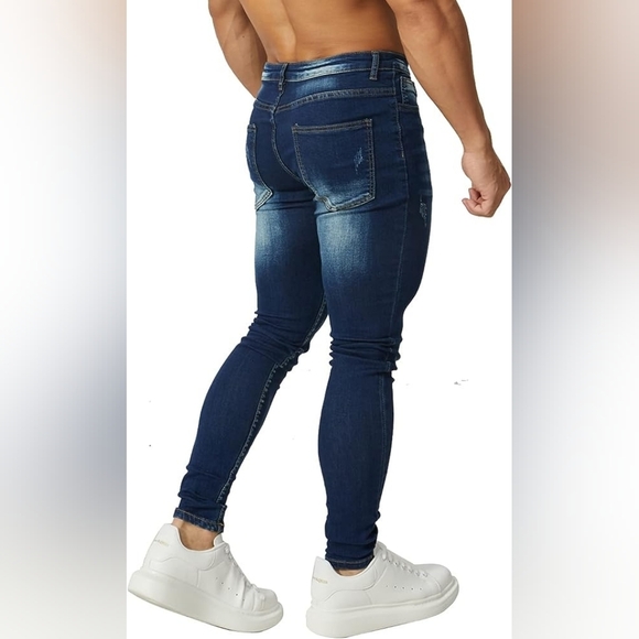 New w/ Tags Mens Jeans Skinny Unique Comfortable Denim w/ Multiple Sizes - Picture 5 of 5